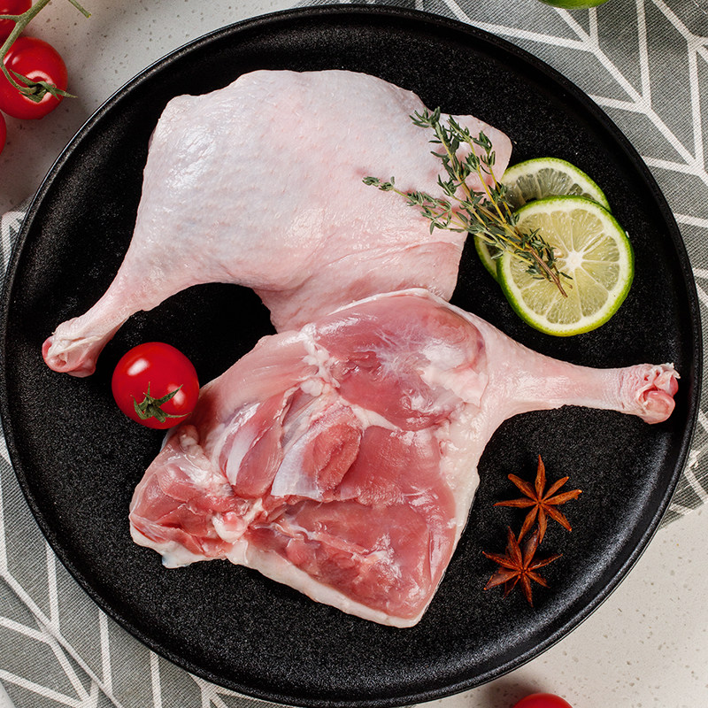 鸭腿华英生鲜精切冷冻2000g新鲜鸭货生鸭边腿鸭肉