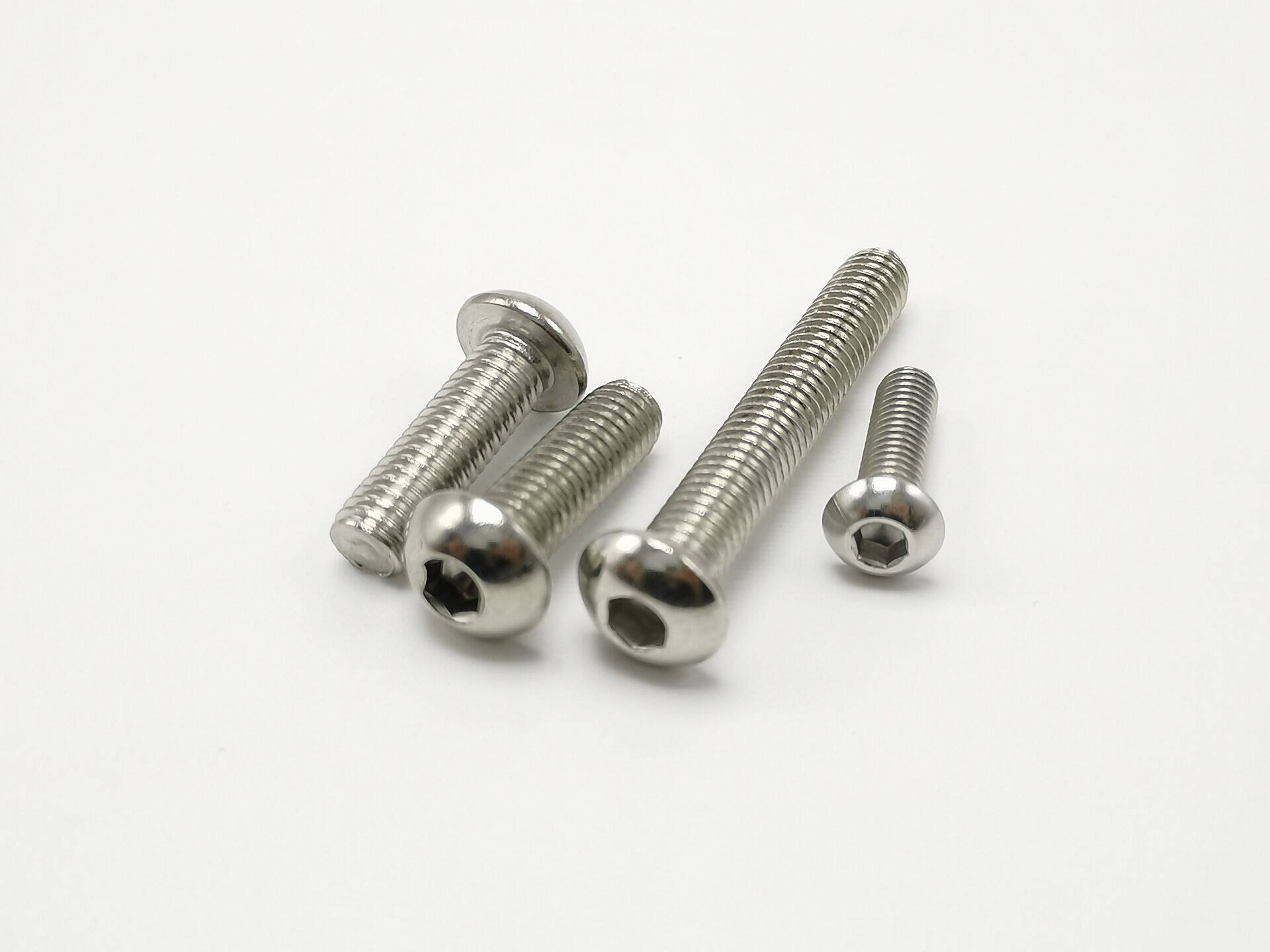 不锈钢半圆头内六角螺丝螺栓圆杯螺钉蘑菇m4m5m6m8m10螺钉