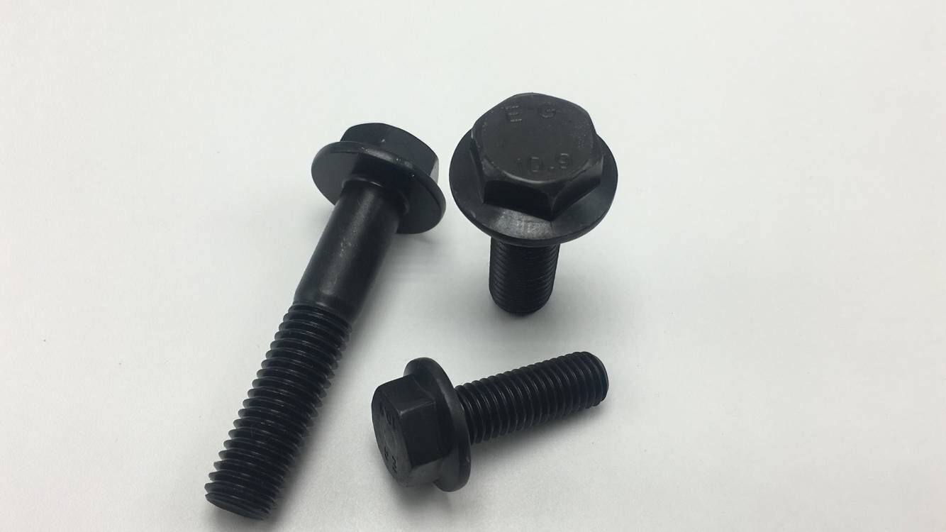 gb5789法兰螺栓10.9级汽车带垫螺丝m6m8 m10 m12 m16 m20各种长度