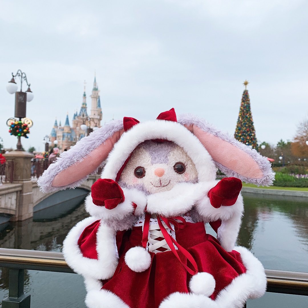 星黛stella芭蕾兔手作衣服露斗红色丝绒玩偶娃lolita洛丽塔配饰小物