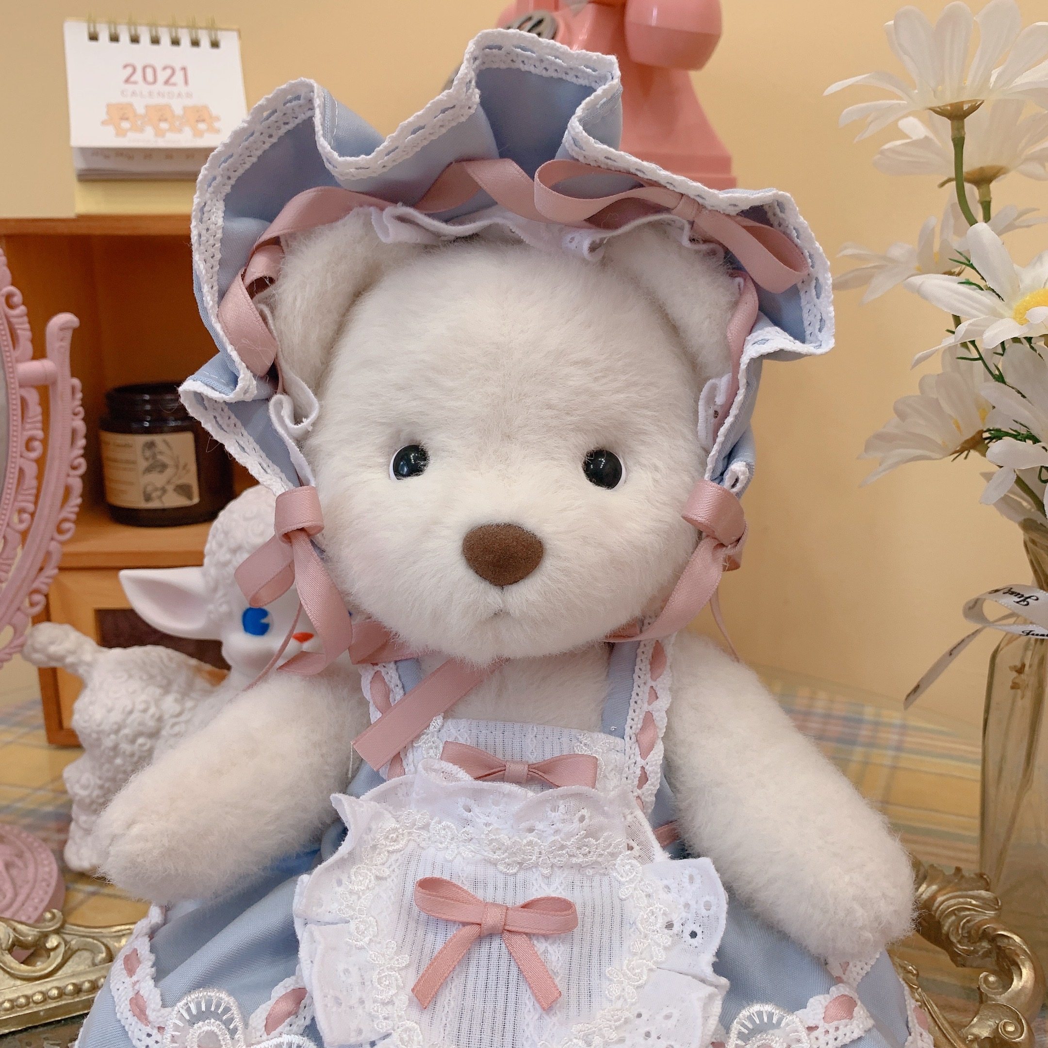 30cm中号莉娜小熊衣服手工着替原创设计宫廷bjd娃娃