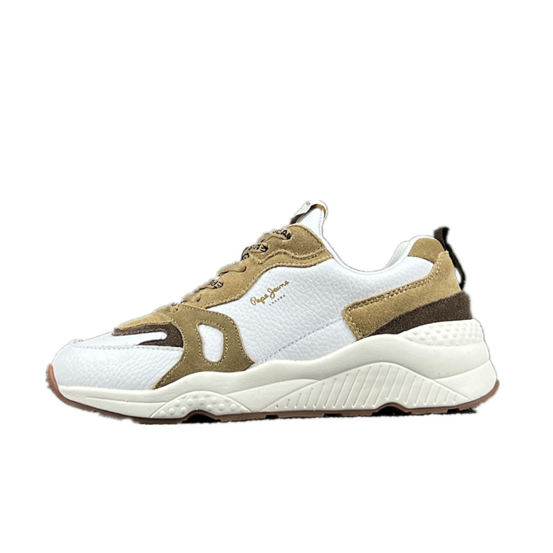 出口法国pepe时尚真皮复古运动鞋ins厚底老爹运动休闲鞋