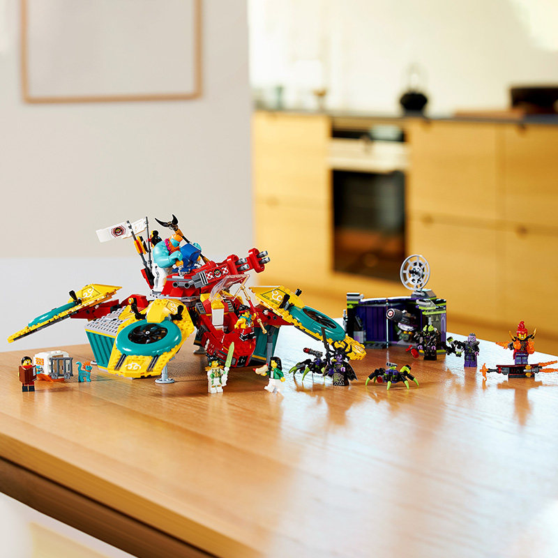 悟空小侠lego乐高系列80023战队飞机男女女孩塑料积木