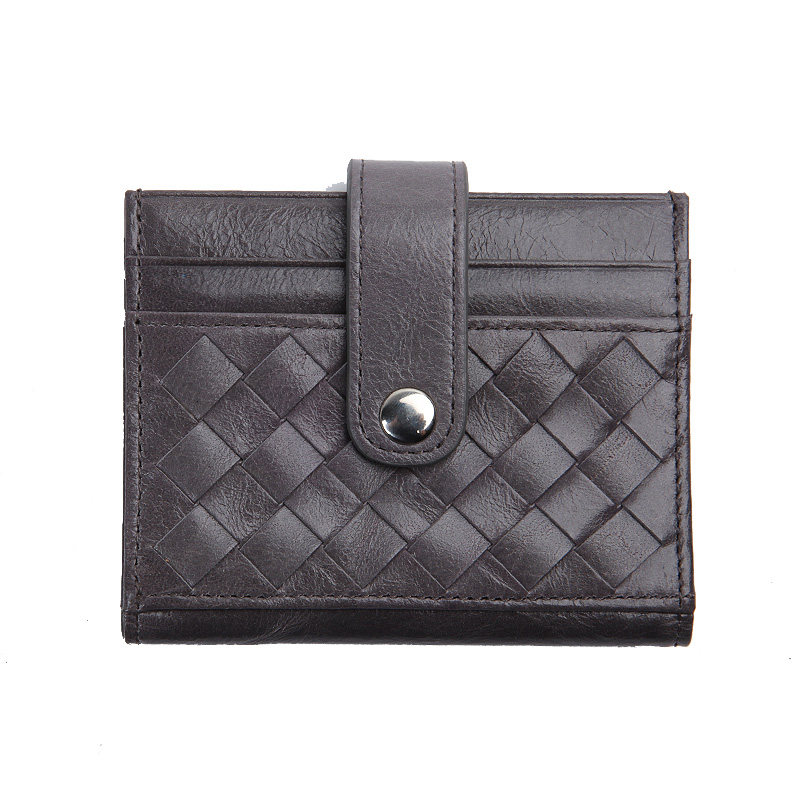 钱包蓝皮皮具男士真皮超薄卡位卡包牛皮手工卡包