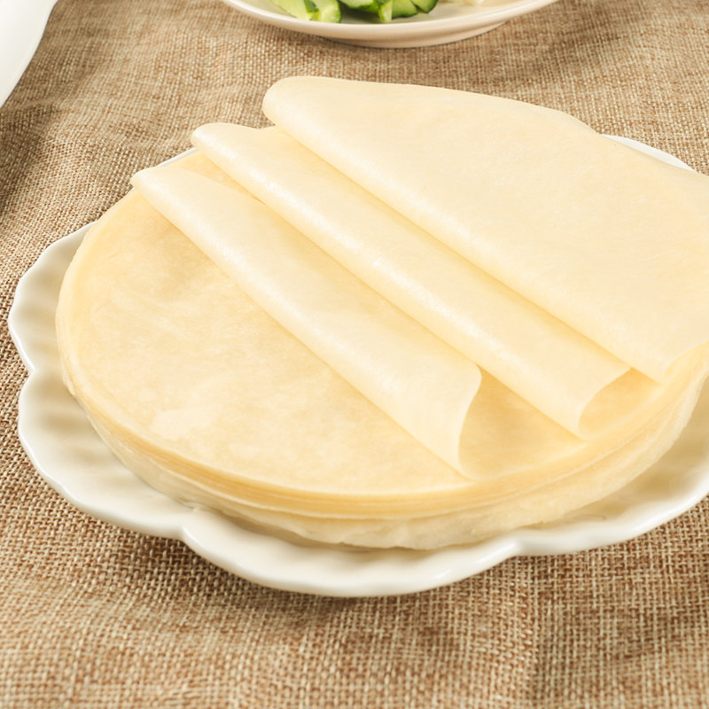 北京烤鸭饼皮荷叶饼片皮鸭面食即食酱肉肉丝煎饼