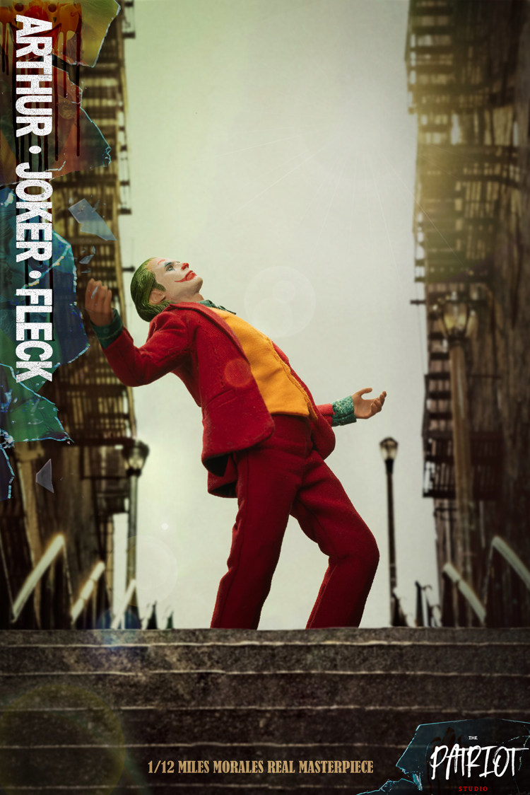 patriotstudio爱国者亚瑟韦恩电影版西装dc小丑兵人手办