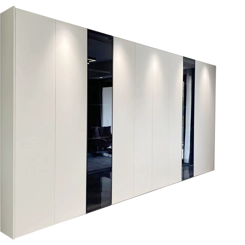 进口轻奢高光pet门板现代简约整体衣柜橱柜电视柜定制柜门板