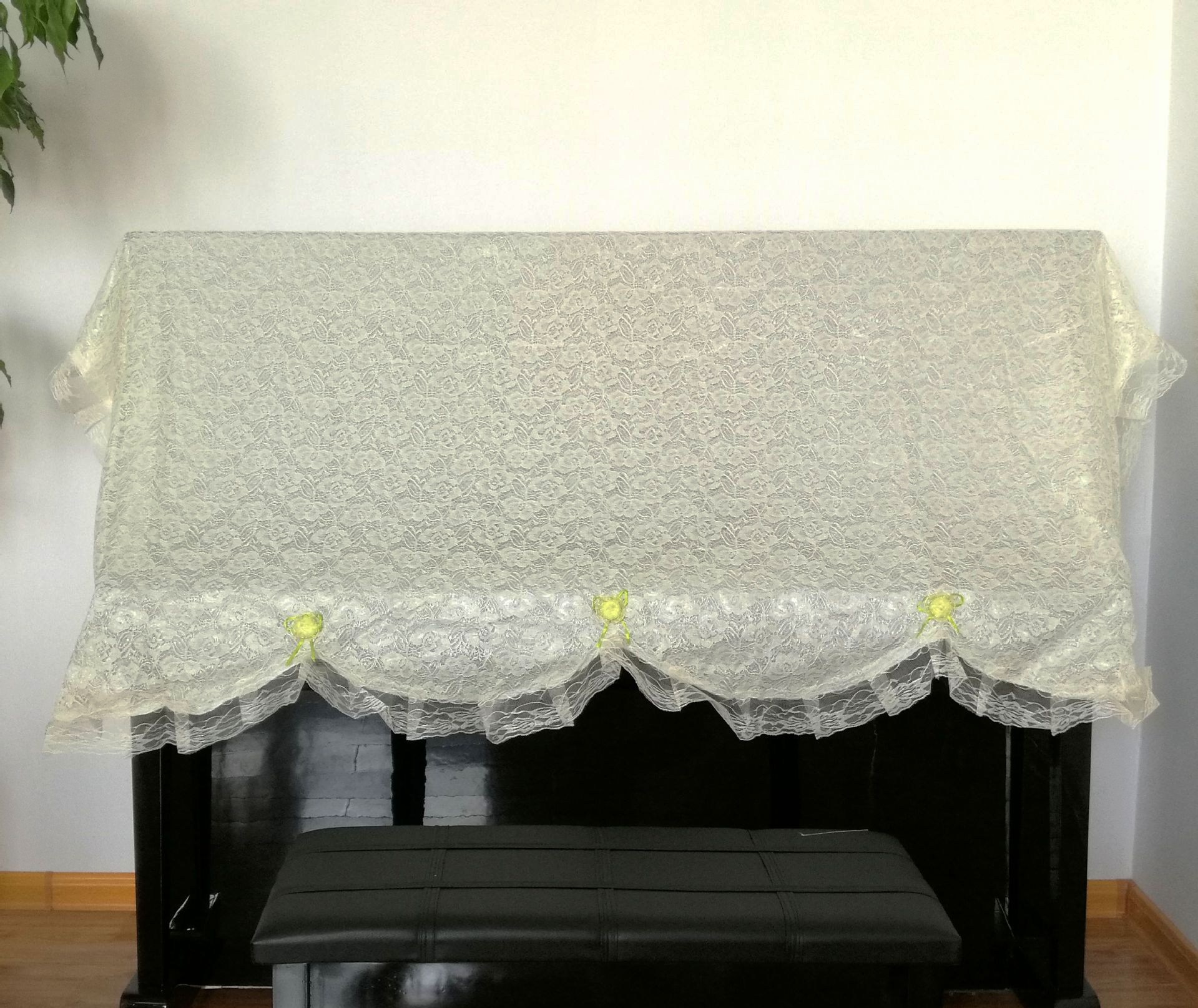 钢琴布田园单人双人田园套搭盖布键盘顶披防尘钢琴罩