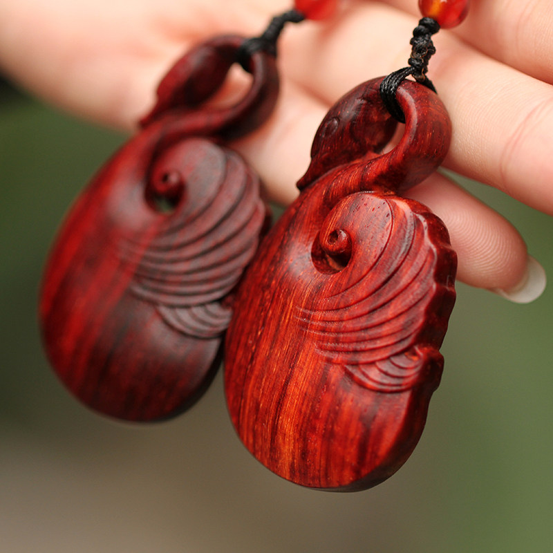 情侣梨香院印度小叶叶紫檀木天鹅吊坠红木木质木雕