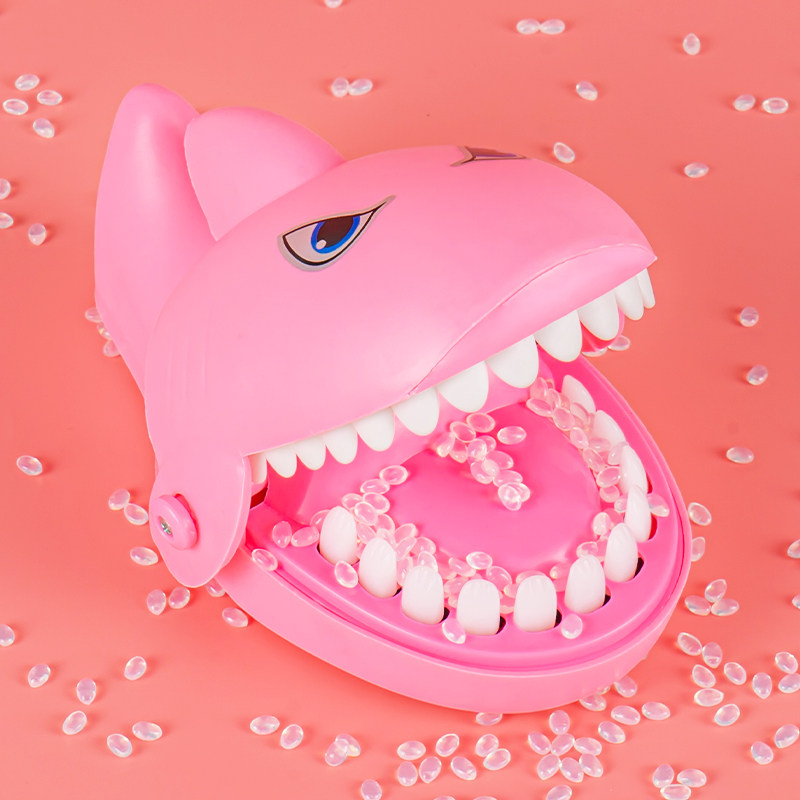 小鳄鱼恐龙手指玩具儿童整蛊大鲨鱼牙齿咬人嘴巴创意
