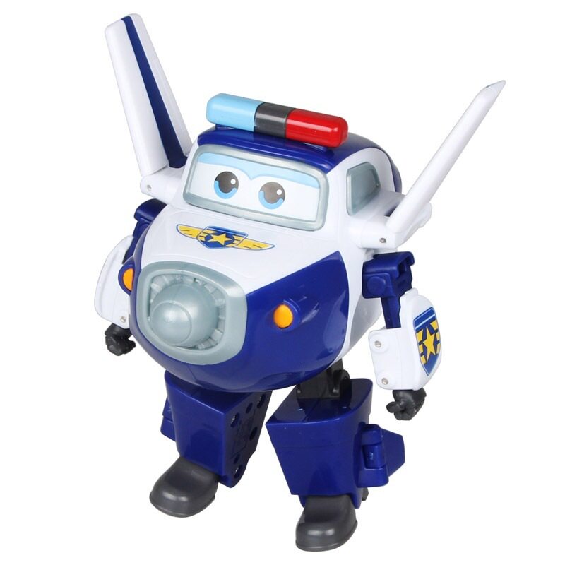 奥迪双钻超级飞侠玩具儿童礼物大号变形机器人包警长警长机器人