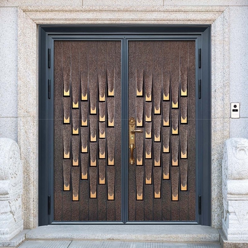 门铸铝门高端定制进户门别墅门庭庭院大门经典进户门