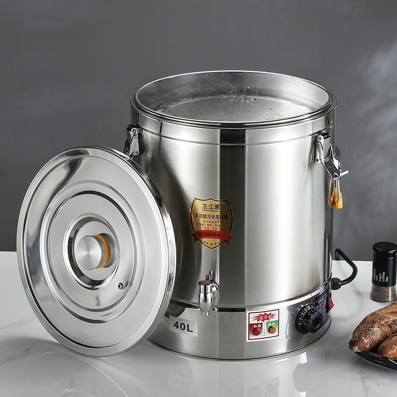 水桶不锈钢电热保温大容量汤桶商用汤锅蒸煮桶烧汤锅