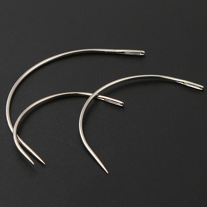 修补弧形针弯针皮革沙发转角手工钢针大孔曲针针