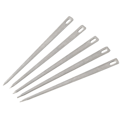 传统粽子针包粽针扁型大孔大眼针黄铜针不锈钢针端午节包粽子工具