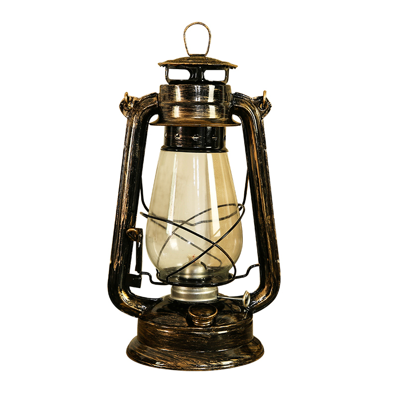 欧式复古怀旧摆件ins煤油灯客厅店铺装饰品物件摆件