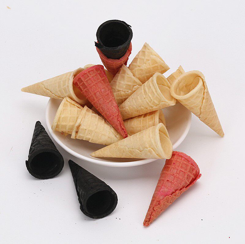 脆皮蛋糕装饰甜筒迷你小蛋筒冰淇淋冷饮雪糕甜品甜品台装饰