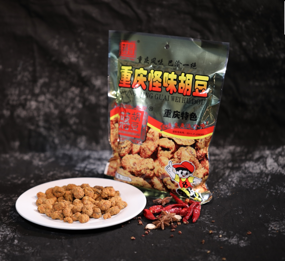 重庆特产老牌风味麻辣兰花豆独立大包装350克豆类制品