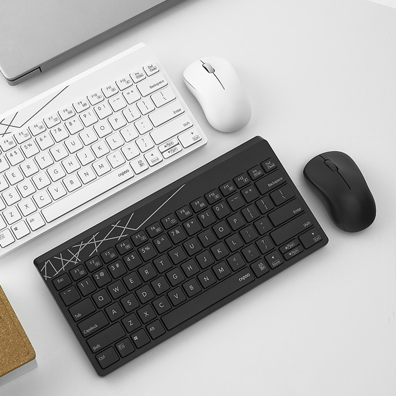 键盘无线雷柏k800蓝牙笔记本台式电脑便携键鼠套装键盘