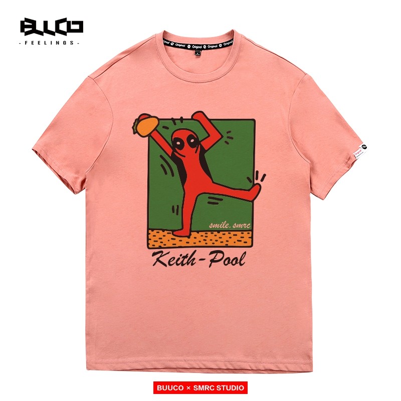 keithharing凯斯哈林联名漫威死侍ins欧美街头t恤