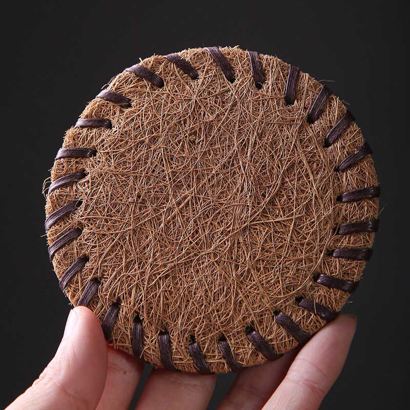 杯垫天然椰丝棕毛茶具壶垫鬃毛编织隔热茶壶杯垫