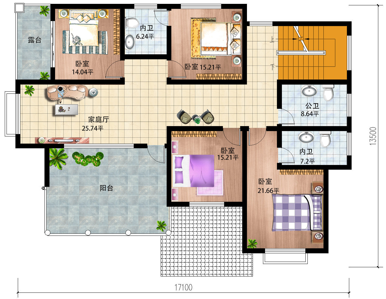 3122托斯卡纳三层大户型洋房别墅设计图纸全套豪华新款自建房农村