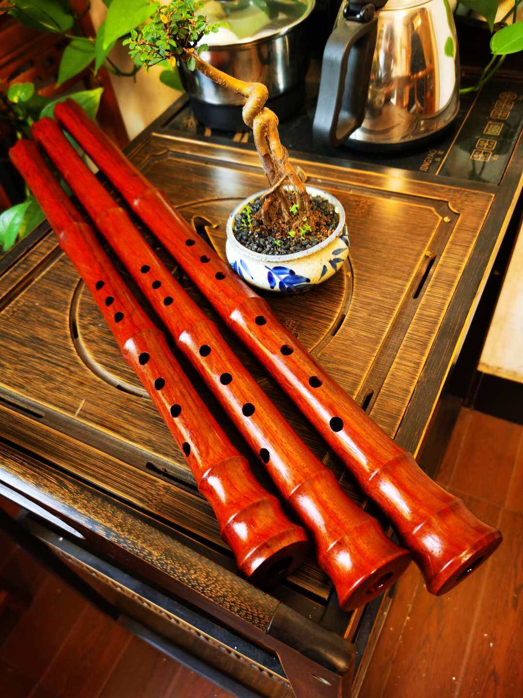 丁治国6孔收藏演奏专业无尾gf8孔南箫红木箫