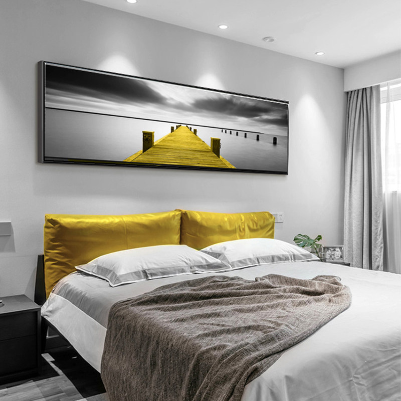 装饰画卧室床头挂画北欧温馨房间壁画沙发背景墙现代装饰画