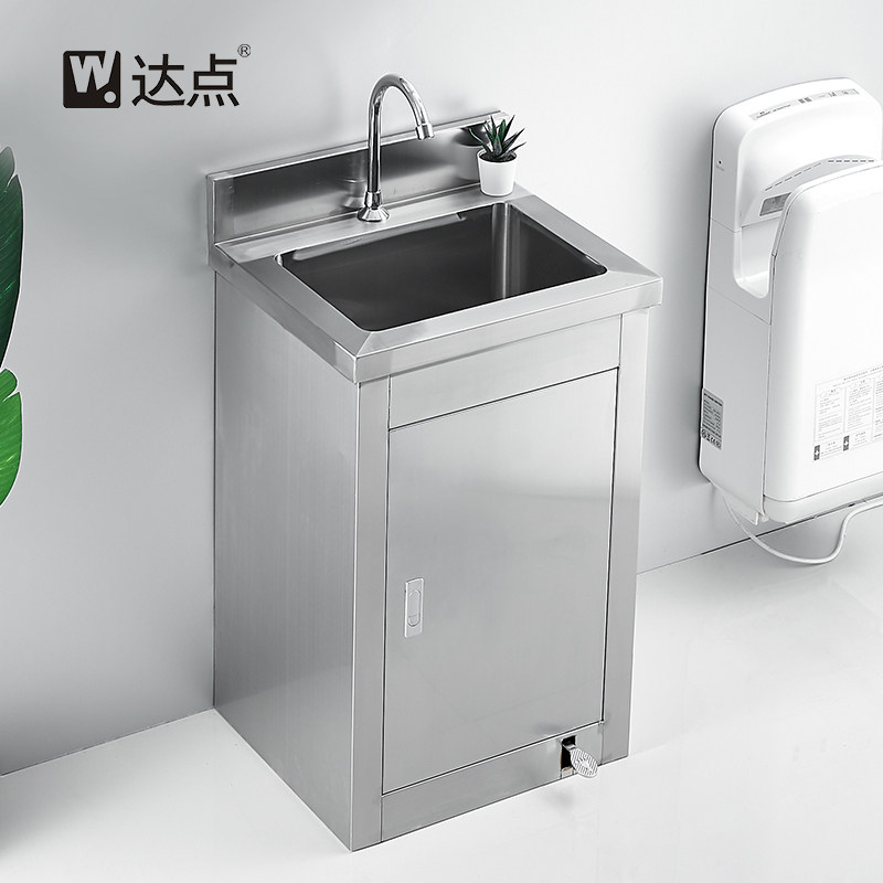 不锈钢医院手术室洗手盆无尘车间脚踏式水槽单人消毒水槽套餐