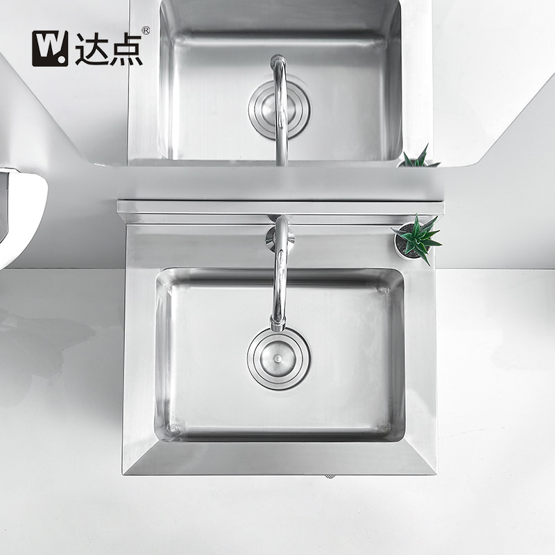 不锈钢医院手术室洗手盆无尘车间脚踏式水槽单人消毒水槽套餐