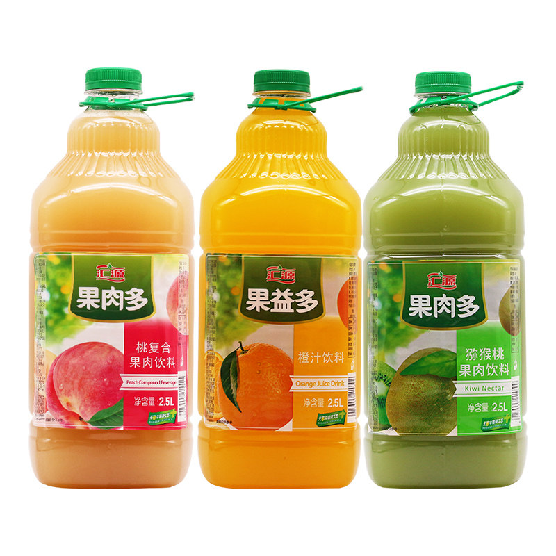 汇源橙汁瓶装口味多口复合汁桃猕猴桃桶装果汁纯果蔬汁