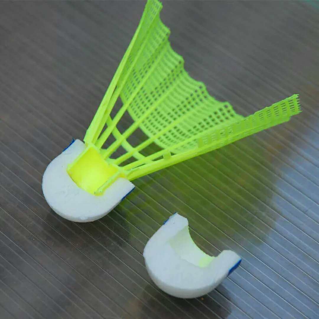 羽毛球正品狂神尼龙塑料5706黄色耐打6只训练羽毛球