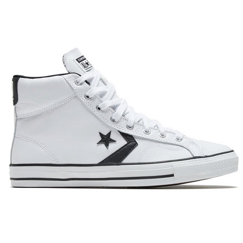 converse匡威starplayer黑白皮质星箭高帮男板鞋