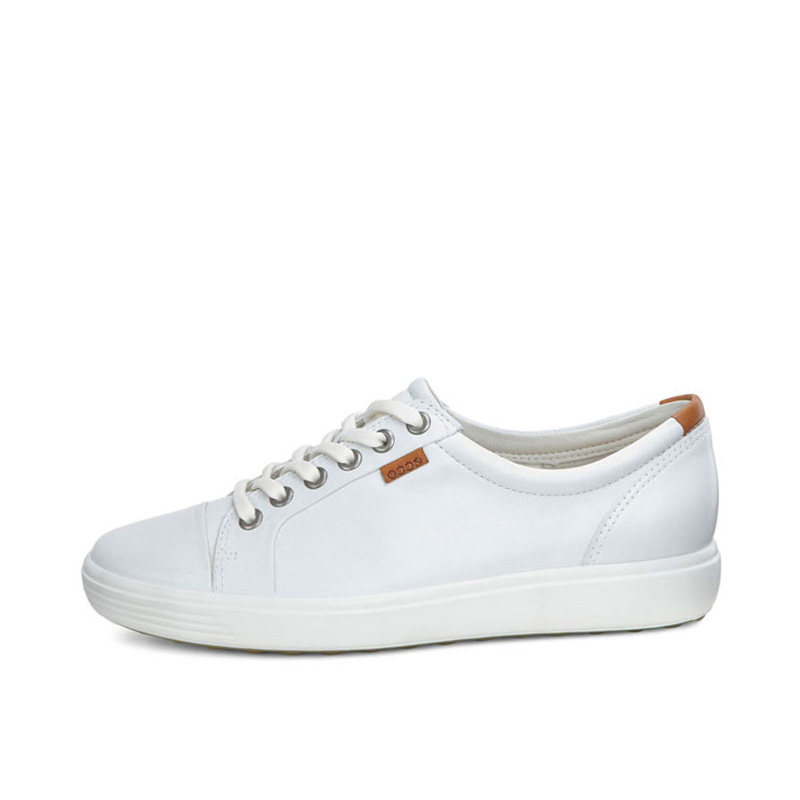 ecco爱步男鞋2021新款真皮平底户外休闲板鞋柔酷7号430004 430003