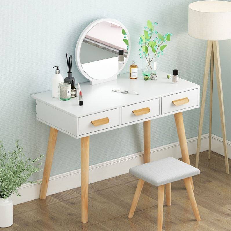 梳妆台小型60cm欧式70cm60公分50cm书桌化妆二合一梳妆台