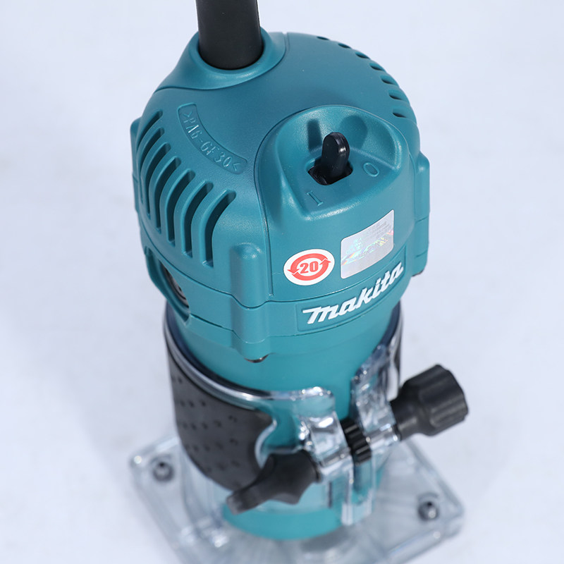 makita牧田修边机3709木工镂铣机电动多功能雕刻机手提修边机