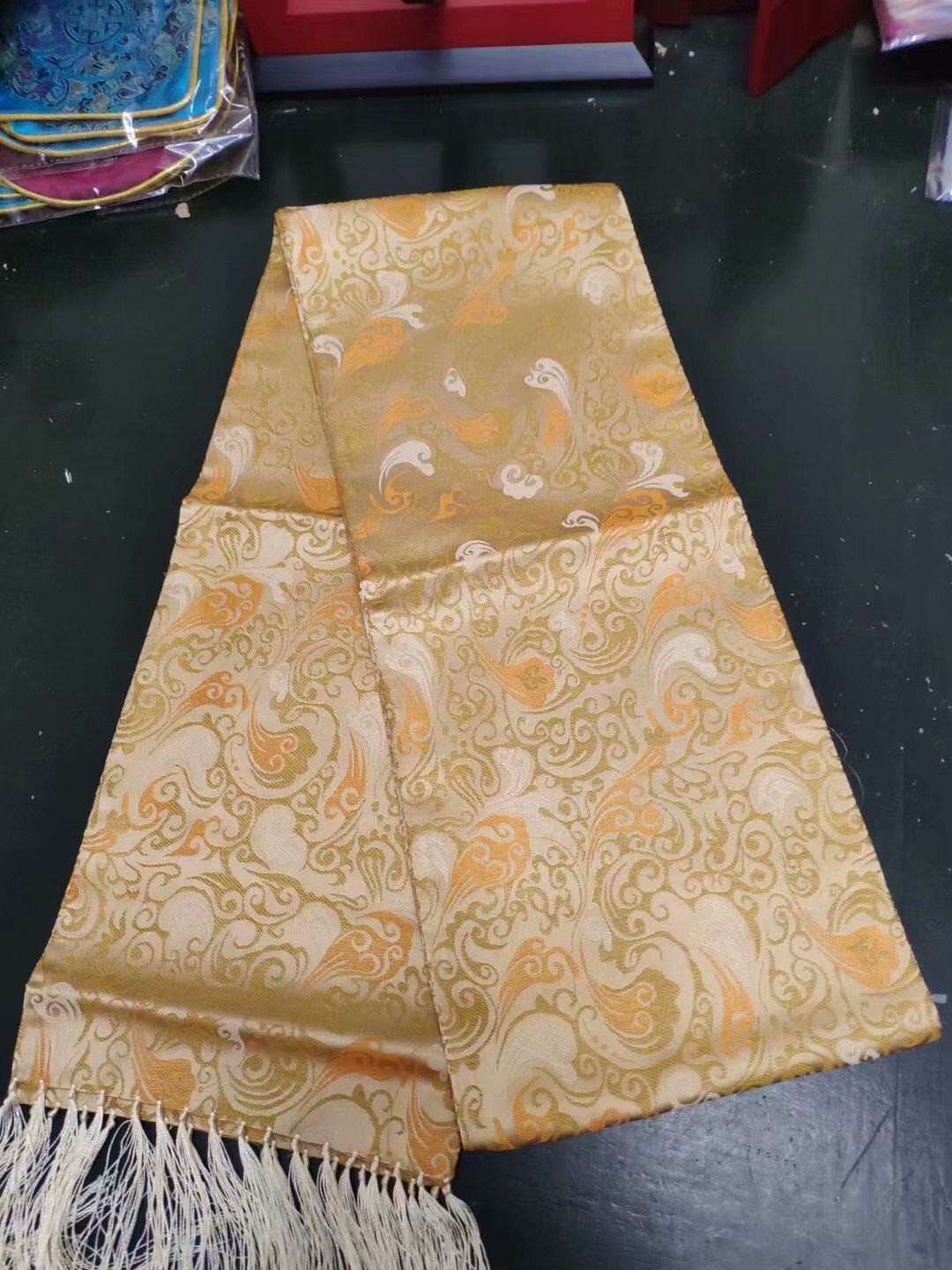 云锦装饰礼品女孩好礼南京研究所吉祥粉色花纹围巾