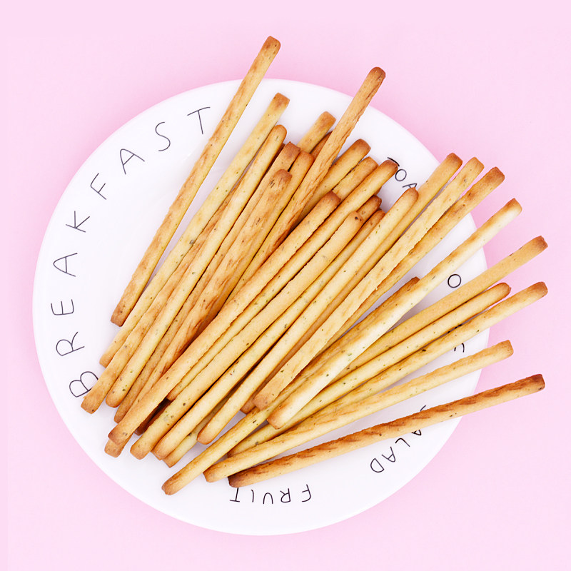 滋百丽蔬菜牛奶味饼干休闲办公室零食小吃儿童饼干棒条袋装茶点心