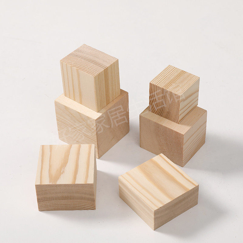 松木方手工小木块定制手工diy手帐航模制作材料垫高木块 模型材料