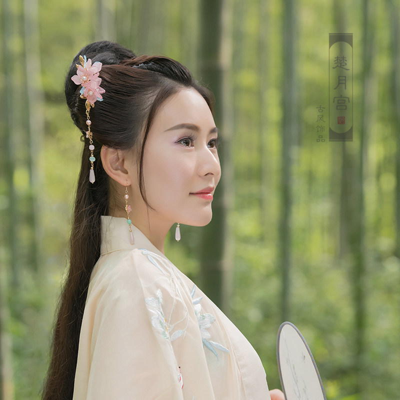 楚月月宫原创古风汉服流苏苏发梳头头饰复古发饰