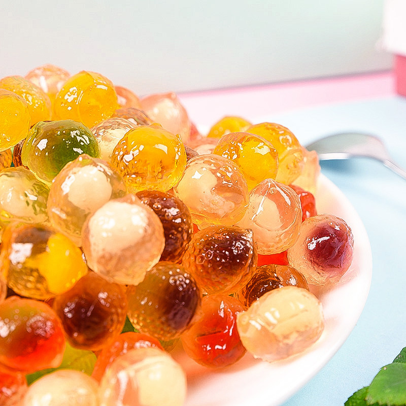 糖果零趣网红夏日一冰爆浆水果果心果汁软糖糖果