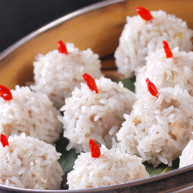 安天下珍珠藕丸320g12x1糯米猪肉丸雪花丸子酒店肉丸