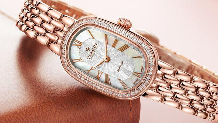 专柜同款tangin天珺手表长方形石英女表t1031lhwdba手链瑞士腕表