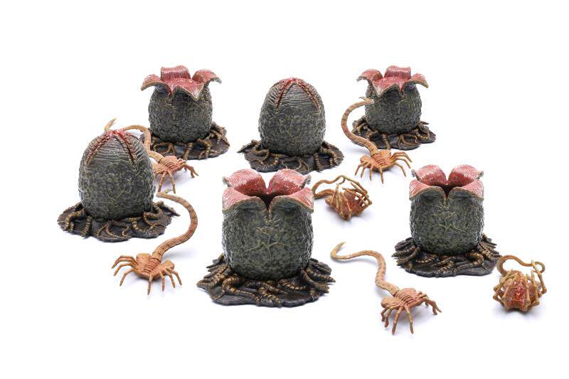 异形hiya海雅现货电影版蛋抱脸虫套装375寸场景兵人专区