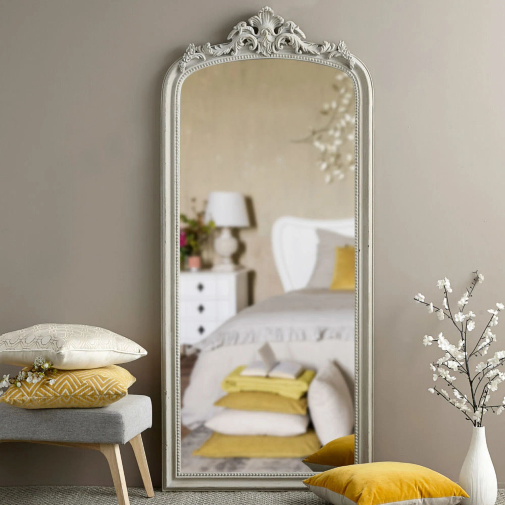 美式全身穿衣镜服装店立体立体镜镜子家用落地玄关穿衣镜