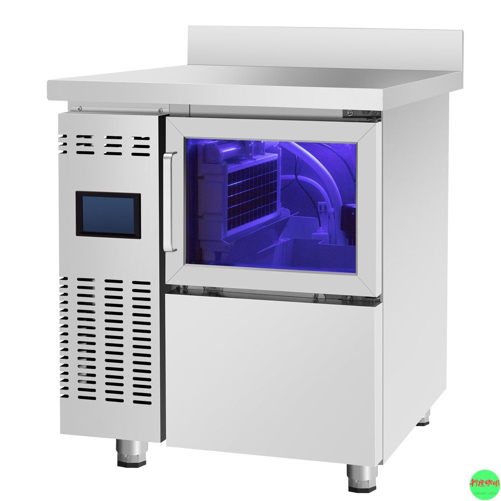 制冰机蓝光吧台台式商用酒吧奶茶咖啡店冰块机触控其他商用厨电