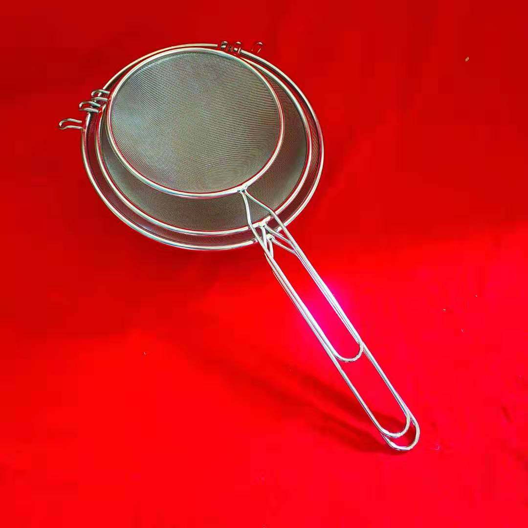 油渣果汁小吃大号网勺细密超细酒店双层过滤漏勺