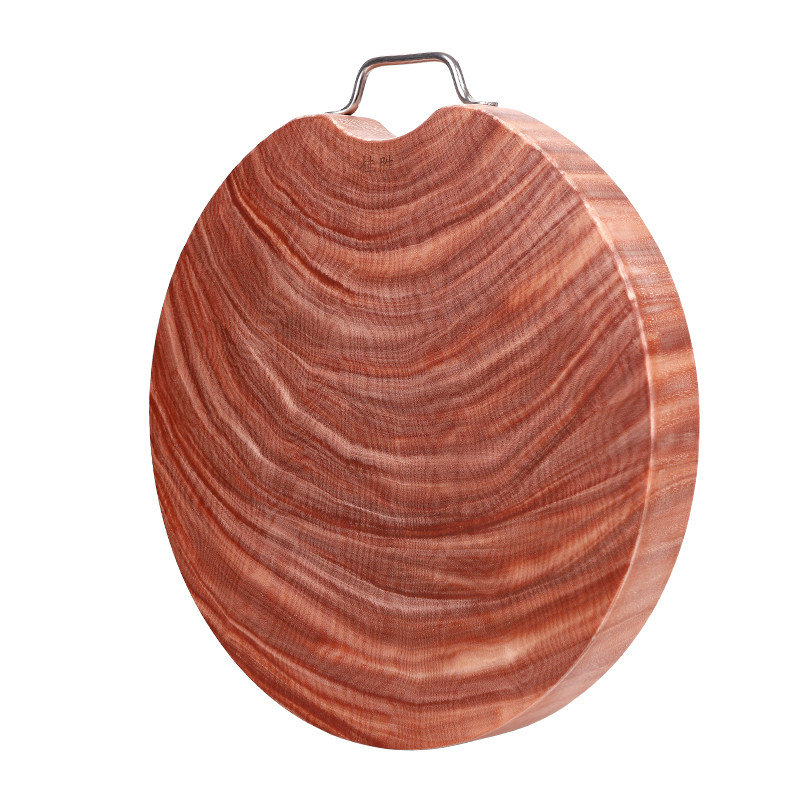 铁木砧板实木家用菜板老蚬木案板厨房家用圆形切菜板菜墩整木占板