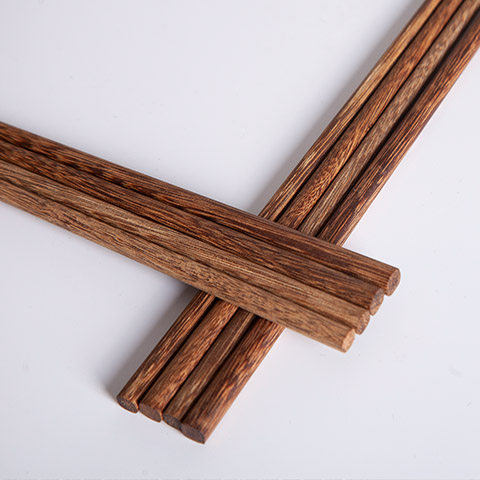 筷子鸡翅木竹筷家用无漆无蜡木质10双家庭套装筷子