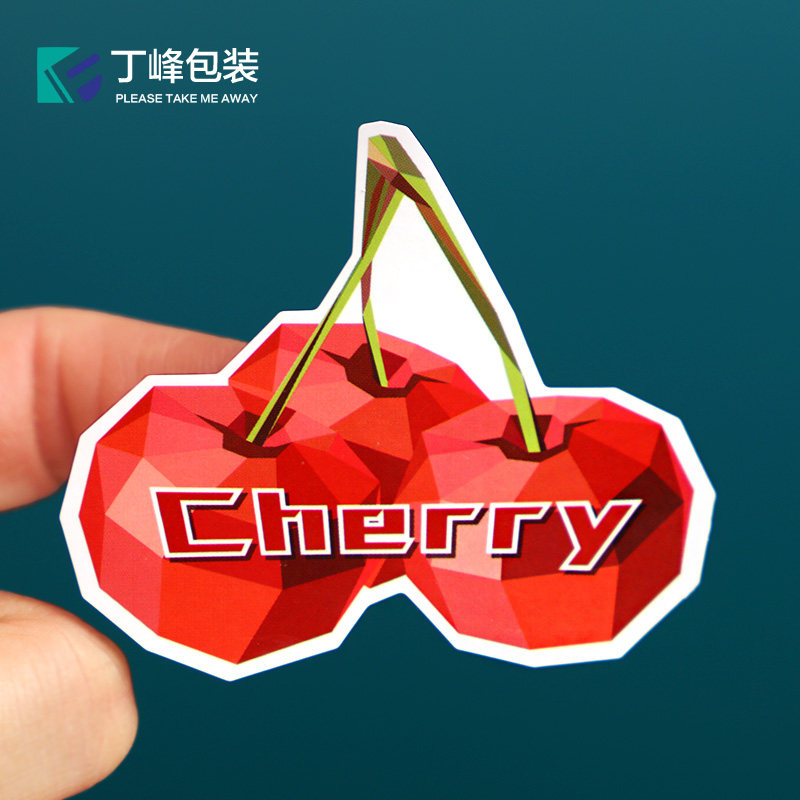进口水果标签钻石贴纸水果捞盒通用水果商标葡萄车厘子橙子苹果标